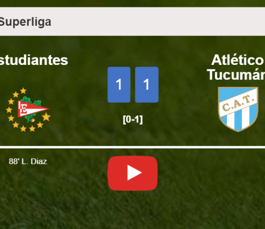 Estudiantes steals a draw against Atlético Tucumán. HIGHLIGHTS