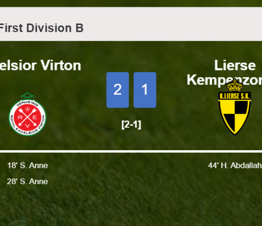 Excelsior Virton overcomes Lierse Kempenzonen 2-1 with S. Anne scoring a double