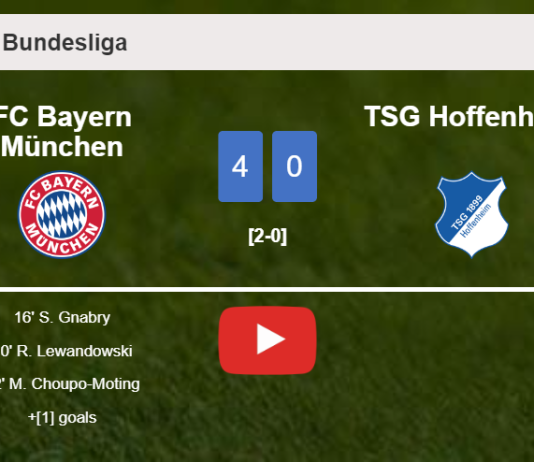 FC Bayern München annihilates TSG Hoffenheim 4-0 with an outstanding performance. HIGHLIGHTS