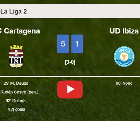 FC Cartagena annihilates UD Ibiza 5-1 with a superb match. HIGHLIGHTS