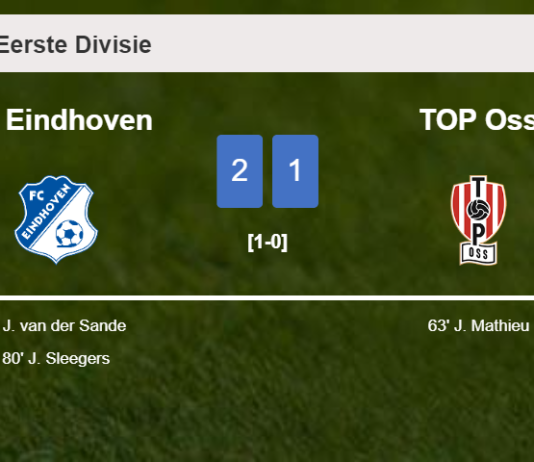 FC Eindhoven overcomes TOP Oss 2-1