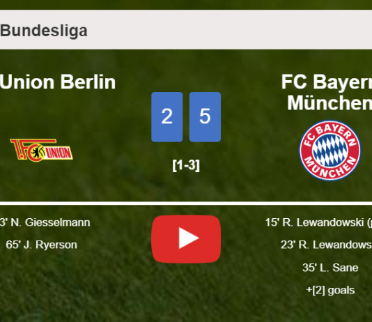 FC Bayern München defeats FC Union Berlin 5-2 after playing a incredible match. HIGHLIGHTS