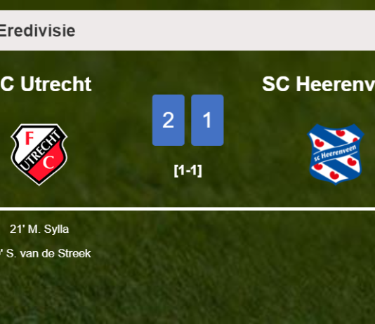 FC Utrecht conquers SC Heerenveen 2-1