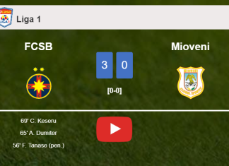 FCSB prevails over Mioveni 3-0. HIGHLIGHTS