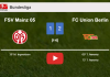 FC Union Berlin recovers a 0-1 deficit to beat FSV Mainz 05 2-1. HIGHLIGHTS