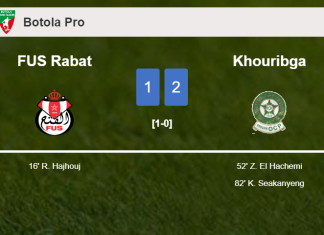Khouribga recovers a 0-1 deficit to conquer FUS Rabat 2-1