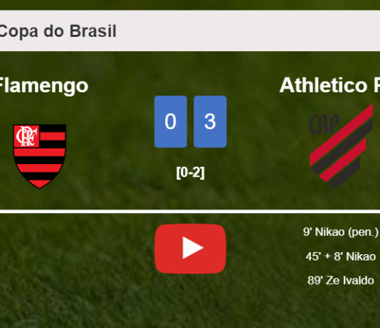 Athletico PR beats Flamengo 3-0. HIGHLIGHTS