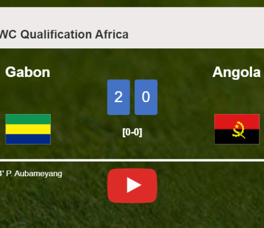 Gabon conquers Angola 2-0 on Monday. HIGHLIGHTS