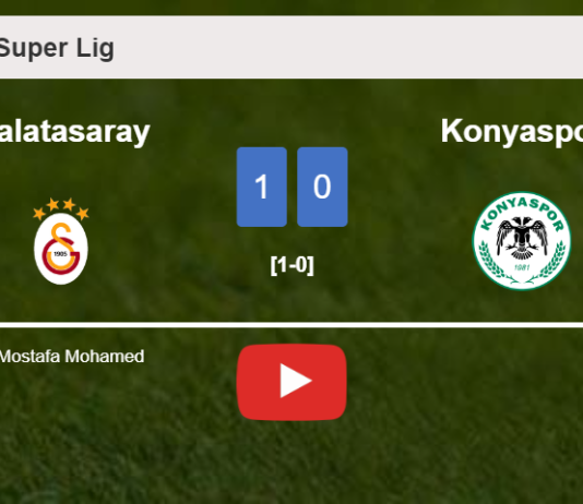 Galatasaray beats Konyaspor 1-0 with a goal scored by M. Mohamed. HIGHLIGHTS