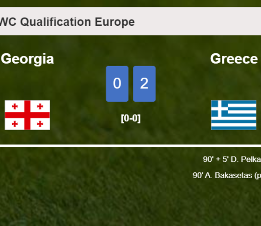 Greece prevails over Georgia 2-0 on Saturday