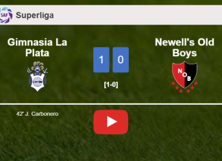 Gimnasia La Plata conquers Newell's Old Boys 1-0 with a goal scored by J. Carbonero. HIGHLIGHTS