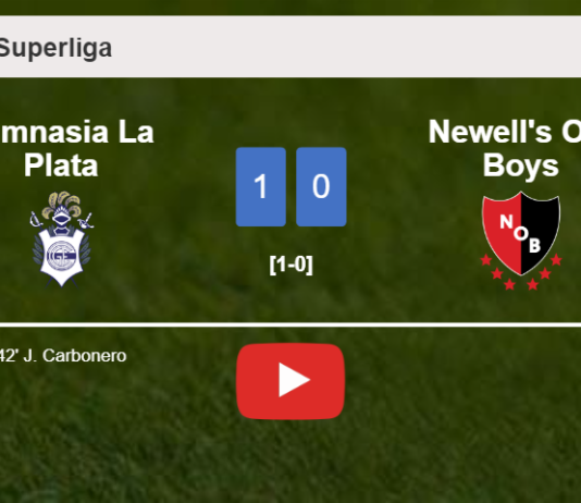 Gimnasia La Plata conquers Newell's Old Boys 1-0 with a goal scored by J. Carbonero. HIGHLIGHTS
