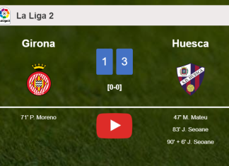 Huesca beats Girona 3-1. HIGHLIGHTS
