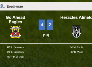 Go Ahead Eagles overcomes Heracles Almelo 4-2