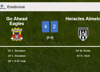 Go Ahead Eagles tops Heracles Almelo 4-2