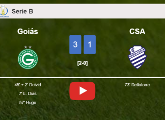 Goiás defeats CSA 3-1. HIGHLIGHTS