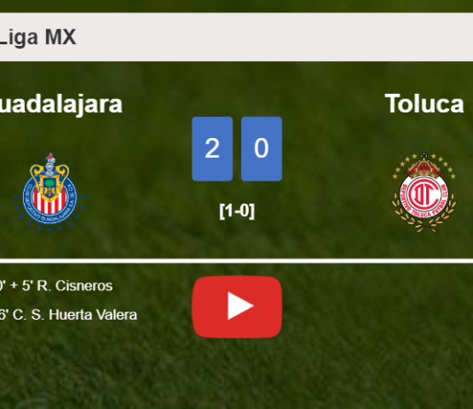 Guadalajara surprises Toluca with a 2-0 win. HIGHLIGHTS