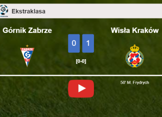 Wisła Kraków prevails over Górnik Zabrze 1-0 with a goal scored by M. Frydrych. HIGHLIGHTS