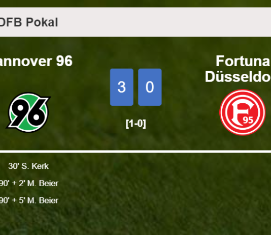 Hannover 96 tops Fortuna Düsseldorf 3-0