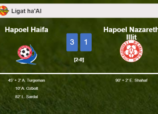 Hapoel Haifa overcomes Hapoel Nazareth Illit 3-1