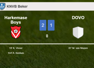 Harkemase Boys snatches a 2-1 win against DOVO