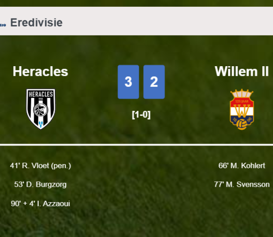 Heracles tops Willem II 3-2