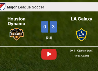LA Galaxy defeats Houston Dynamo 3-0. HIGHLIGHTS