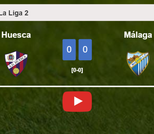 Huesca draws 0-0 with Málaga on Tuesday. HIGHLIGHTS