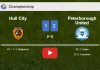 Peterborough United tops Hull City 2-1. HIGHLIGHTS
