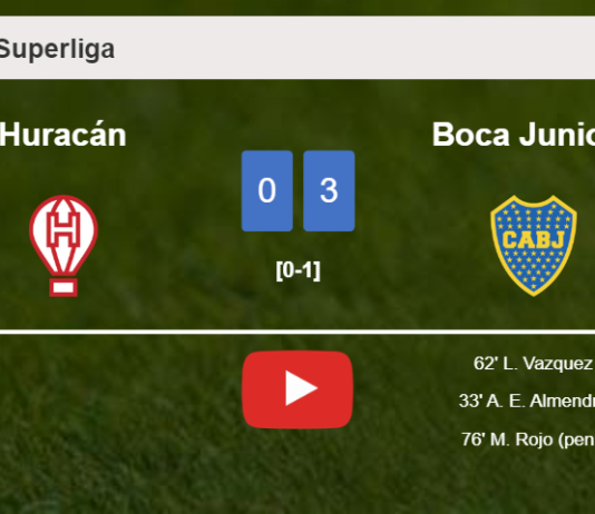 Boca Juniors prevails over Huracán 3-0. HIGHLIGHTS