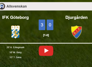 IFK Göteborg beats Djurgården 3-0. HIGHLIGHTS