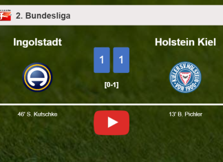 Ingolstadt and Holstein Kiel draw 1-1 on Saturday. HIGHLIGHTS