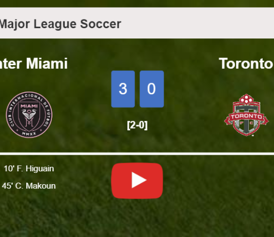 Inter Miami overcomes Toronto 3-0. HIGHLIGHTS