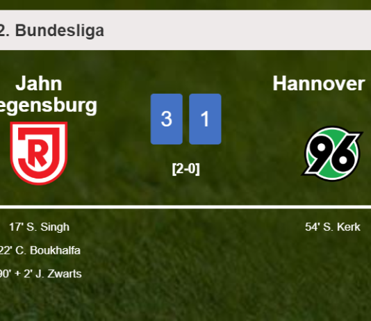 Jahn Regensburg defeats Hannover 96 3-1