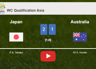 Japan beats Australia 2-1. HIGHLIGHTS