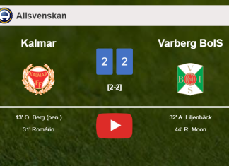 Varberg BoIS manages to draw 2-2 with Kalmar after recovering a 0-2 deficit. HIGHLIGHTS