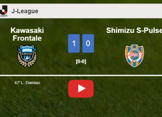 Kawasaki Frontale beats Shimizu S-Pulse 1-0 with a goal scored by L. Damiao. HIGHLIGHTS