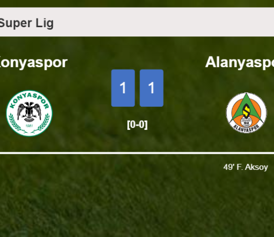 Konyaspor clutches a draw against Alanyaspor