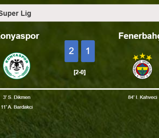 Konyaspor beats Fenerbahçe 2-1