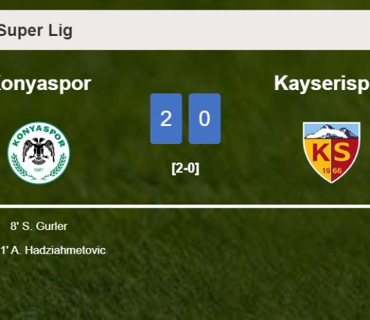 Konyaspor overcomes Kayserispor 2-0 on Saturday