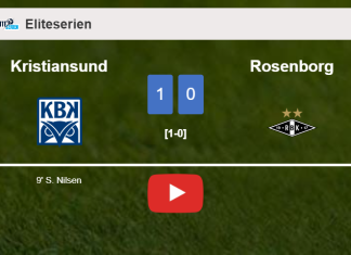 Kristiansund prevails over Rosenborg 1-0 with a goal scored by S. Nilsen. HIGHLIGHTS