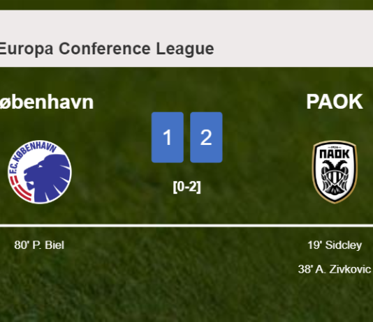 PAOK prevails over København 2-1