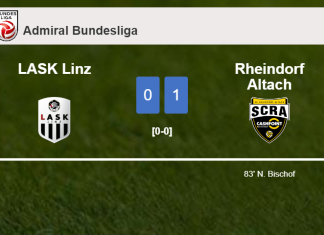 Rheindorf Altach conquers LASK Linz 1-0 with a goal scored by N. Bischof