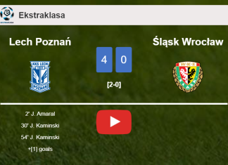 Lech Poznań crushes Śląsk Wrocław 4-0 showing huge dominance. HIGHLIGHTS