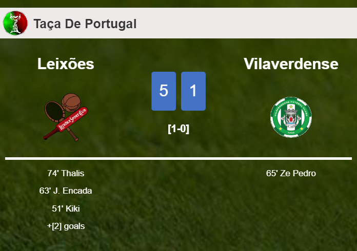 Leixões wipes out Vilaverdense 5-1 after playing a fantastic match