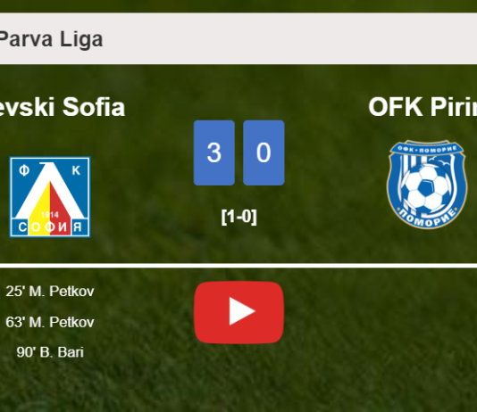 Levski Sofia tops OFK Pirin 3-0. HIGHLIGHTS