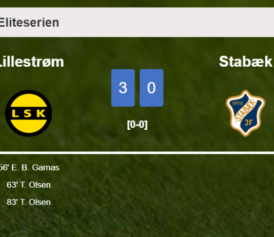 Lillestrøm demolishes Stabæk with 2 goals from T. Olsen