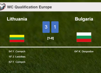 Lithuania conquers Bulgaria 3-1