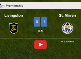St. Mirren prevails over Livingston 1-0 with a goal scored by E. Erhahon. HIGHLIGHTS