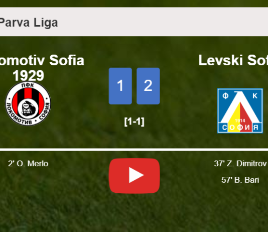 Levski Sofia recovers a 0-1 deficit to overcome Lokomotiv Sofia 1929 2-1. HIGHLIGHTS